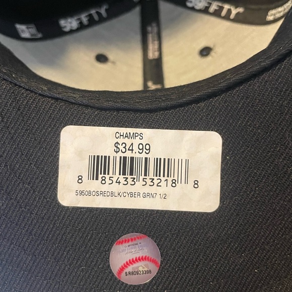 Boston Red Sox fitted hat 7 1/2 - Picture 4 of 5